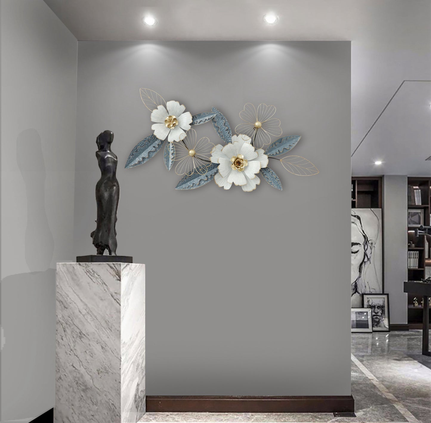 S209 pure white flower
