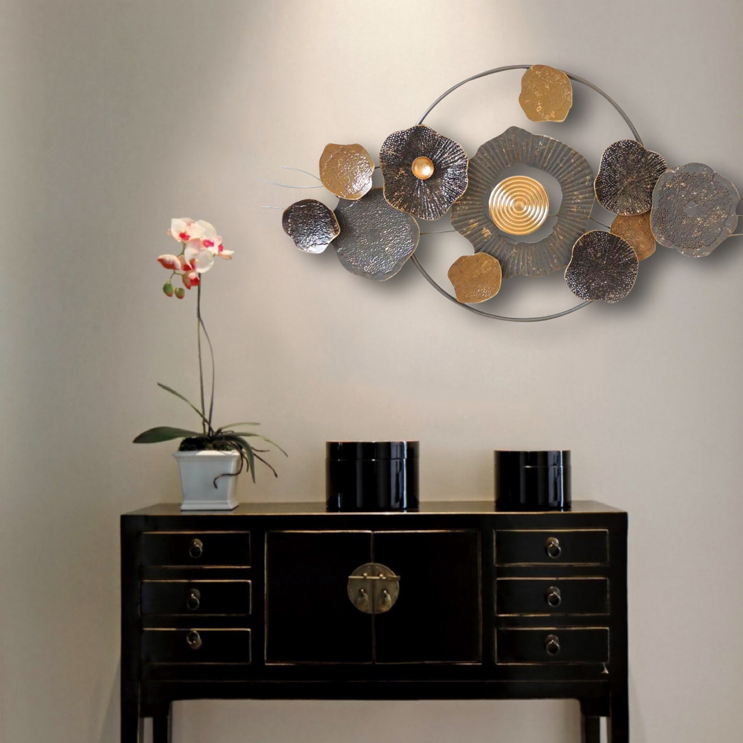s183 floral brown
