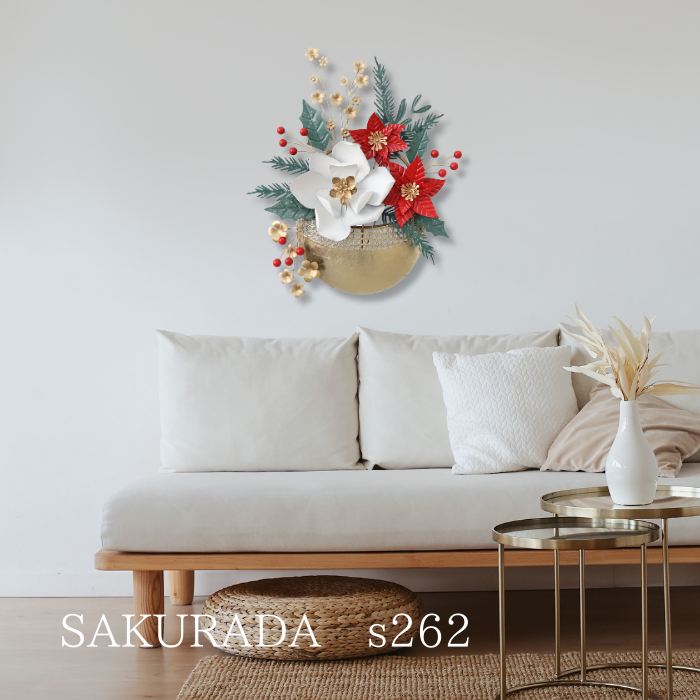 s262 red & white flower