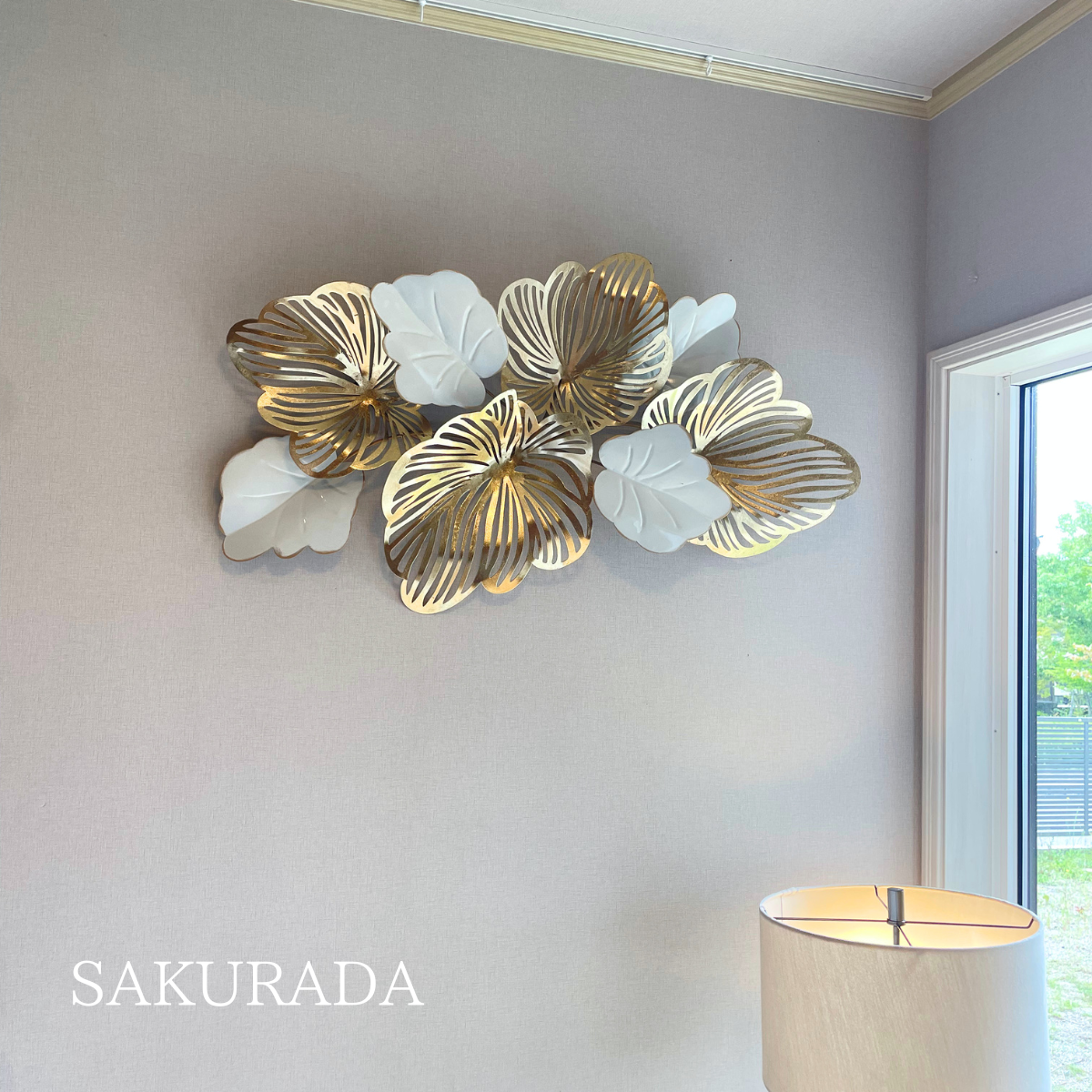 S278｜華やかなホワイトゴールドアイアン〖SAKURADA〗