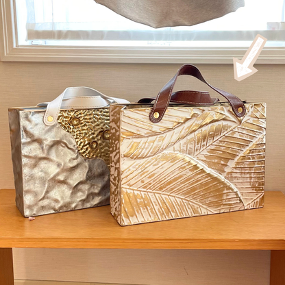 FB007 iron basket gold