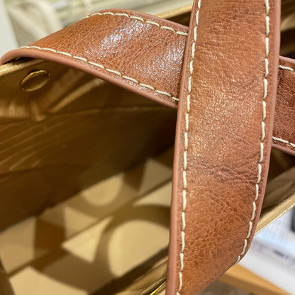 FB007 iron basket gold