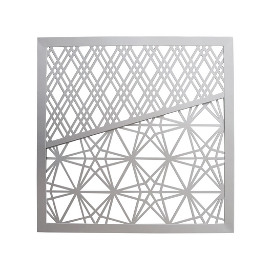 K002 アイアン製組子デザインの壁飾り。立体感のある高級仕上げが和空間を格上げするアイアンアート【SAKURADA】