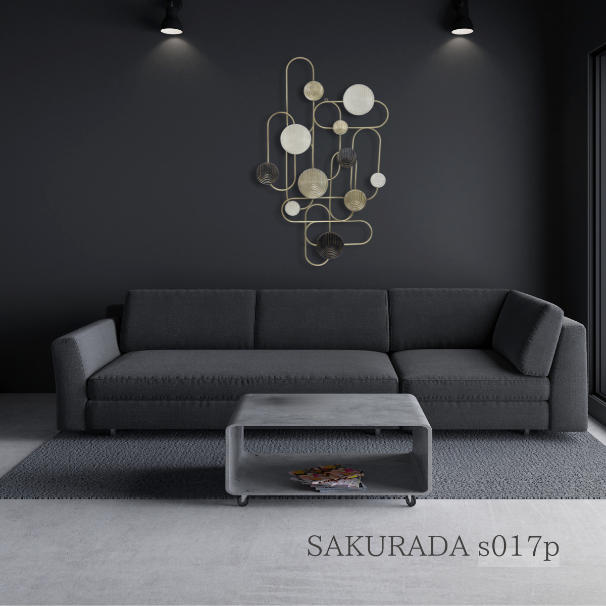 S017P｜プレミアムシリーズ｜空間に個性と高級感を与えるウォールアート〖SAKURADA〗