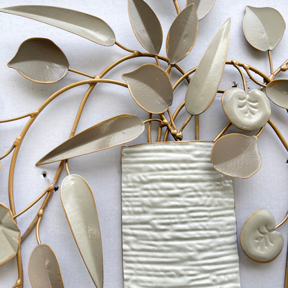 S171｜アイアン壁飾り・洗練グレーのモダンアイテム【SAKURADA】