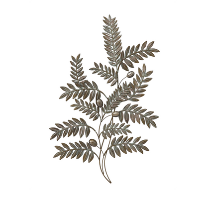 S254 オリーブモチーフのエレガントビンテージアイアン壁飾り｜落ち着きのある上品なデザイン【SAKURADA】