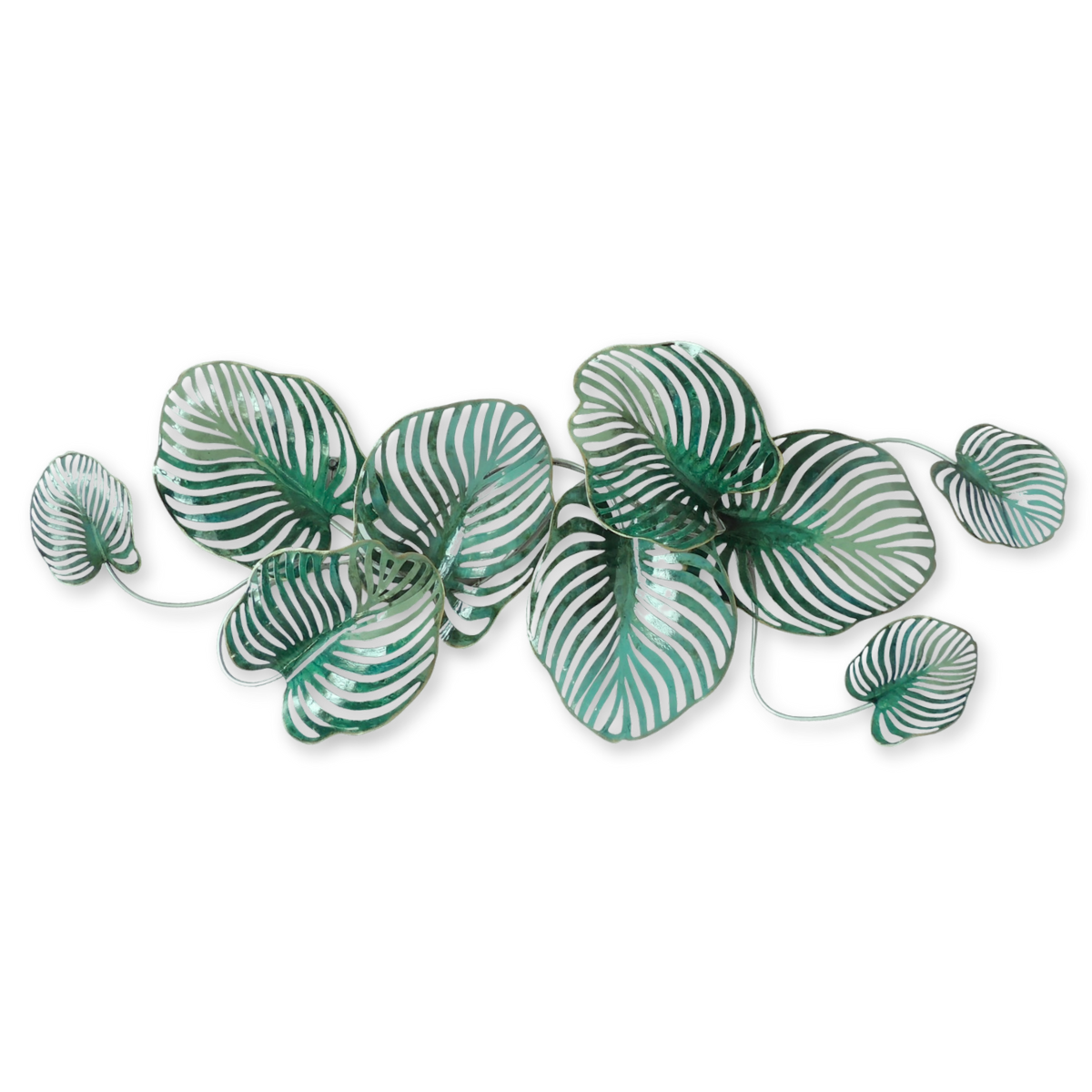 S263｜アイアン壁飾り・グリーングラデーションが映えるモンステラリーフ【SAKURADA】