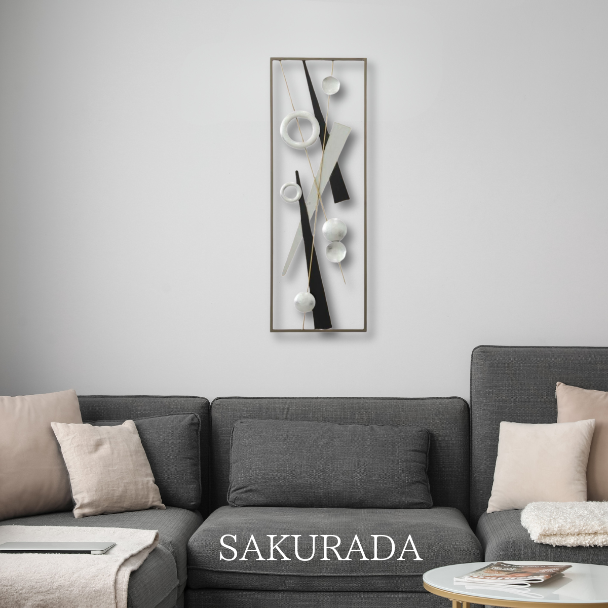 S275｜まもなく販売開始｜メタリックモダンな壁飾り｜〖SAKURADA〗