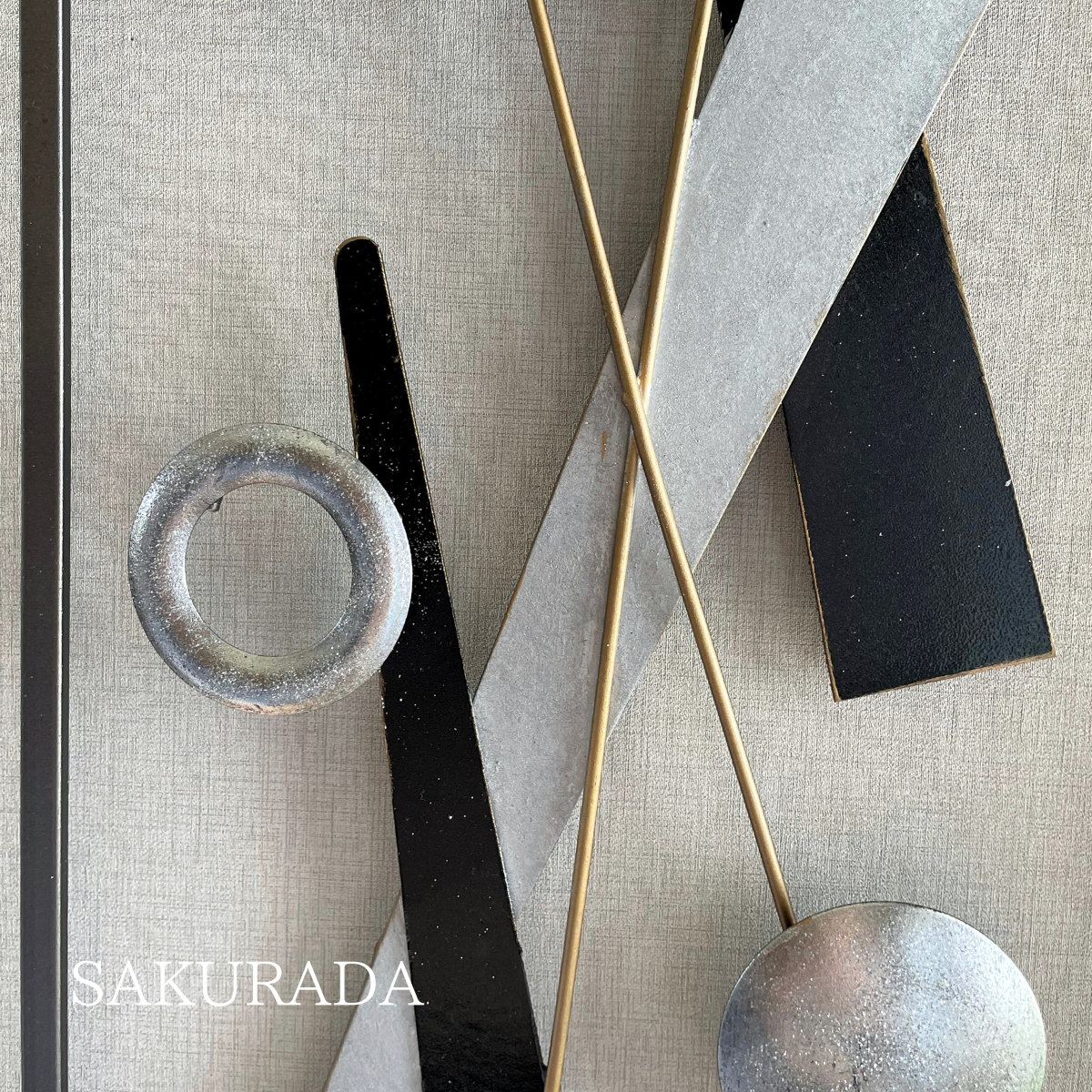 S275｜まもなく販売開始｜メタリックモダンな壁飾り｜〖SAKURADA〗