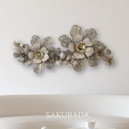 S279｜エレガントなお花の壁飾り｜〖SAKURADA〗