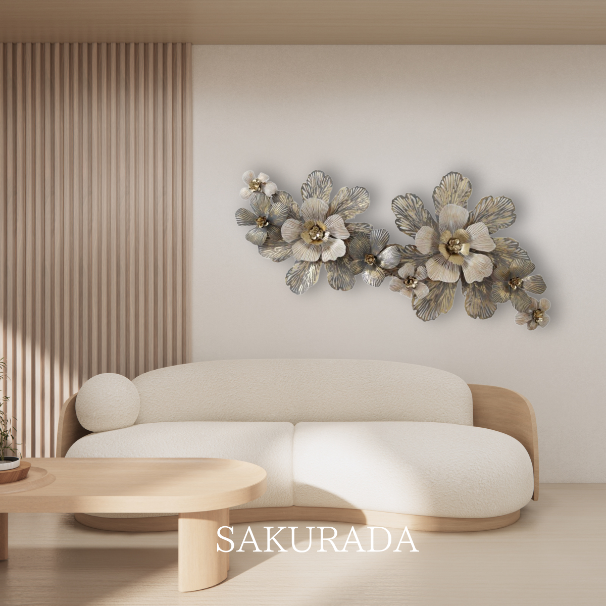 S279｜エレガントなお花の壁飾り｜〖SAKURADA〗